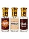 FurkanPerfumes 3 Pcs Attar Set – Musk Rizali, Arabian Oud & Musk Tahara | 6 ML Each