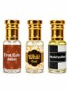 FurkanPerfumes 3 Pcs Attar Set – First Rain, White Oud & Mukhallat | 6 ML Each